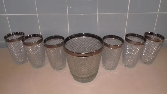 CONJUNTO DE COPOS DE CRISTAL PRADO