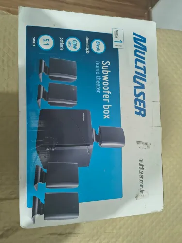 Home theater Multilaser 5.1 subwoofer box - zerado na Caixa