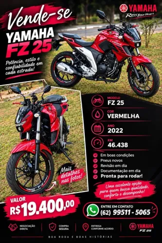 Vendo moto FZ25