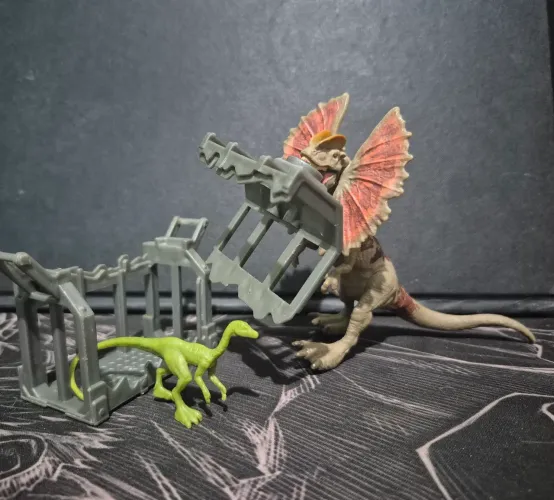 Jurassic world conjunto destrutosaurs dilofossauro