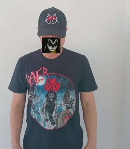 Camiseta Slayer, tamanho M