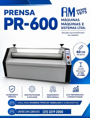 Prensa rotativa profissional pr 600