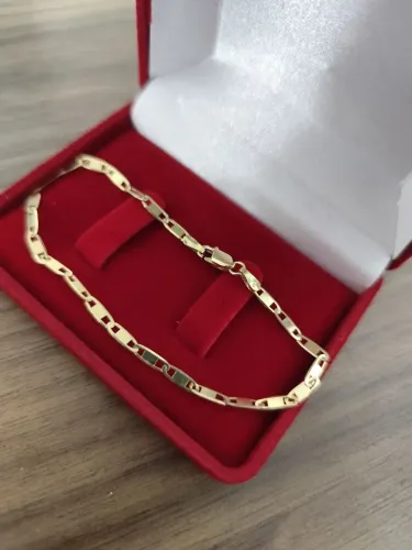 Pulseira Piastrine Ouro 18k italiana R$ 550/ Grama