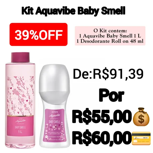 Kit Aquavibe Baby Smell-Avon