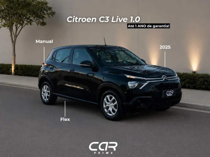 Citroen C3 Live Pack 1.0 Flex 6V 5P Mec. 2025