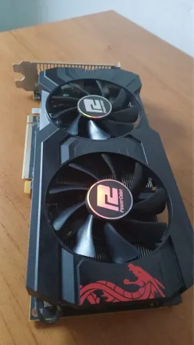 Placa de vídeo Rx 570 powerColor Red Dragon