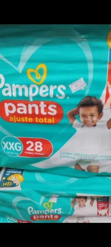 Fralda Pampers xxg 27 und usei só 1 meu filho teve alergia 60 reais