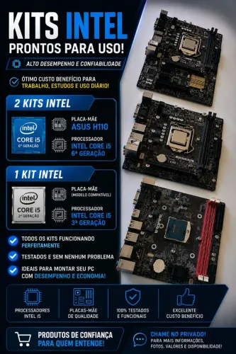 Kits i5 ddr4 aceito troca por Memórias ddr4 
