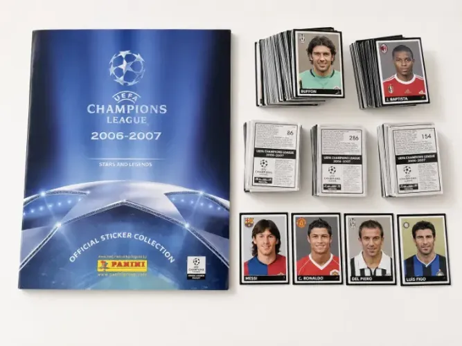 Álbum Champions League 2006/2007 + Figurinhas para colar (COMPLETO)