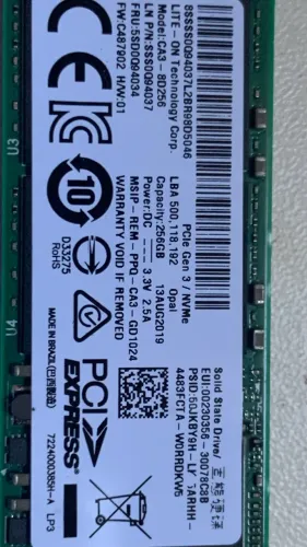 Vendo SSD nVME 256GB
