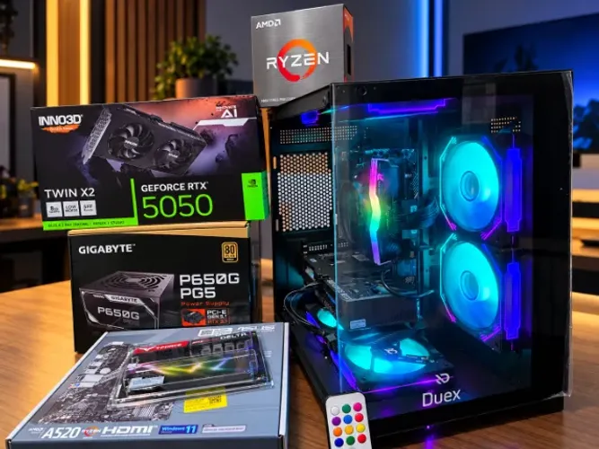 PC Gamer Mademousele RTX 5050 AMD Ryzen