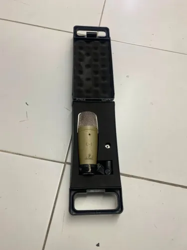 Microfone Condensador Behringer C-1 Dourado - Com Case - No Estado
