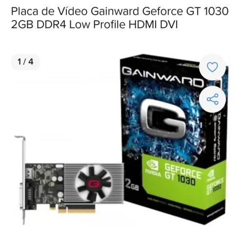PLACA DE VIDEO GT 1030 2GB NVIDIA
