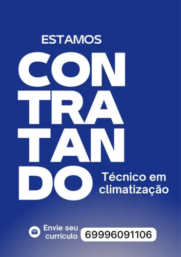 Vaga para técnico em climatização 