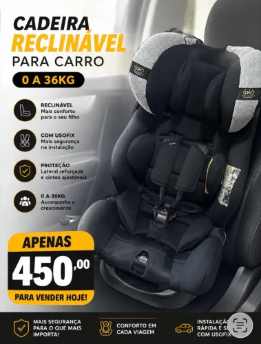 Cadeirinha de bebê para carro