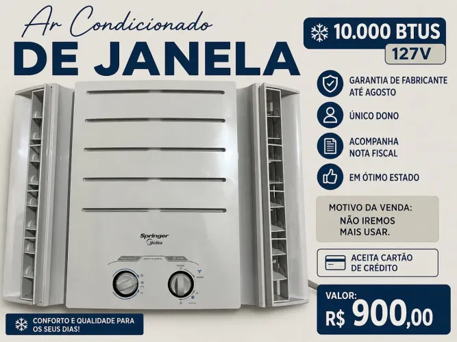 Vende se Ar Condicionado 10.000Btus