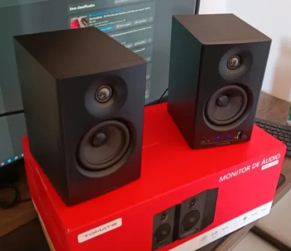 Monitor de áudio Tomate ?  Modelo MTS-2043  Muito potente, graves fortes 
