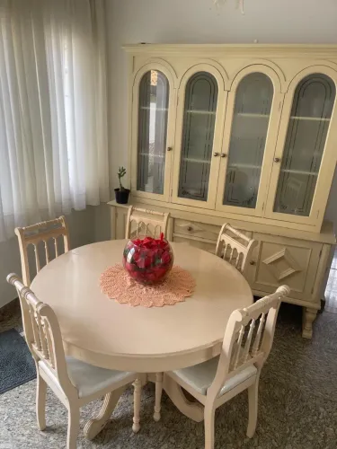 Conjunto de mesa com cristaleira