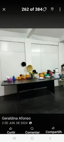 MESA DE MADEIRA PRETA 3MX1,5