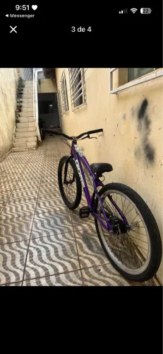 Bike gios 4TRIX roxa com letras neon//leia a descrição antes de mandar mensagem