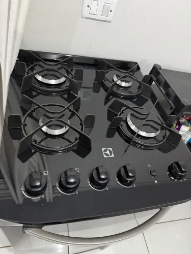 Fogão de Piso Mesa de Vidro Electrolux 4 Bocas 52LPV Preto - Bivolt
