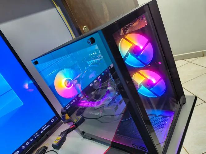 Pc gamer Intel Xeon V4 RTX 3050 8gb 16gb ram Ddr4 512gb Ssd praticamente tudo novo garanti