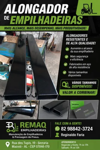 Prolongador para garfo de empilhadeiras