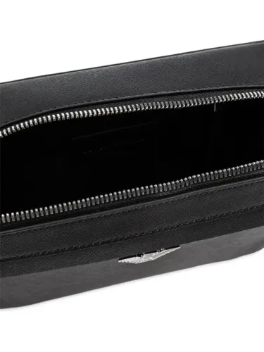 Bolsa pasta transversal "carteiro" com zíper - Emporio Armani