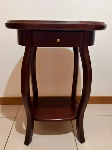Mesa(s) de cabeceira de mogno maciço - 1 ou 2 unidades