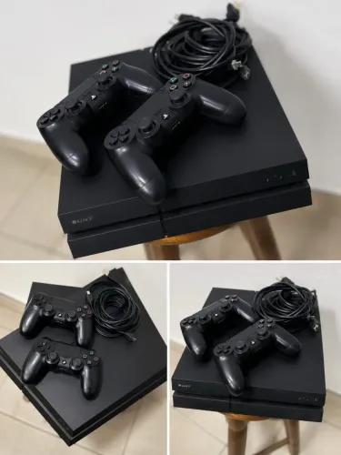 PlayStation 4 NOVO 120 JOGOS 2 MANETES ORIGINAIS