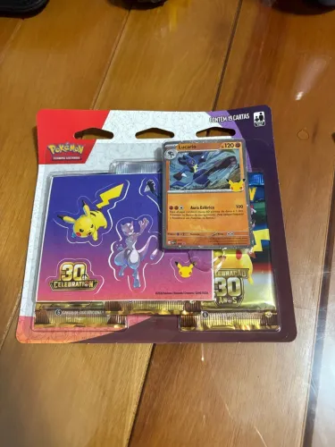 Blister triplo Lucario 30 anos Pokémon