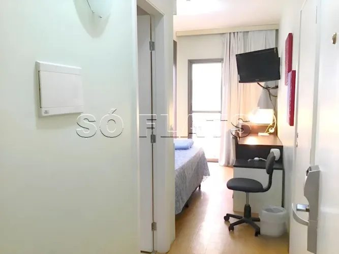 Flat em São Caetano contendo 37m² ,1 dormitório e 1 vaga de garagem disponível para locaçã