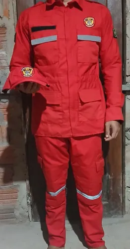 Farda Completa Bombeiro Civil - Gandola, Calça, Chapéu e Cinto