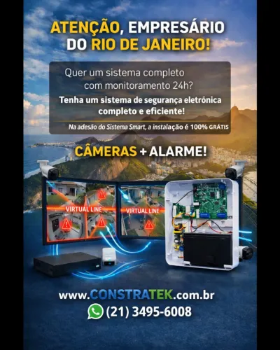 Instalação de câmeras e Alarmes