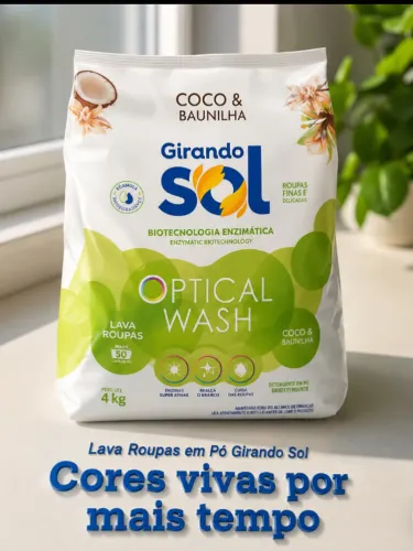 Sabão em pó 4kg Girando Sol Coco e baunilha a