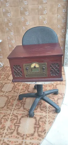 Toca-discos retrô 5 em 1