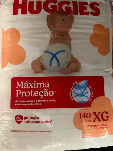 Fralda Huggies xg 140 unidades