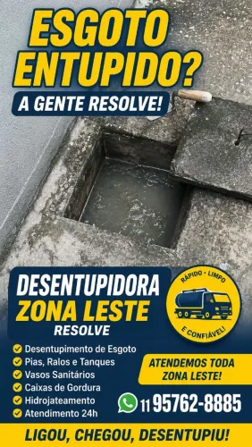Desentupidora ? Jardim Guairaca Zona Leste