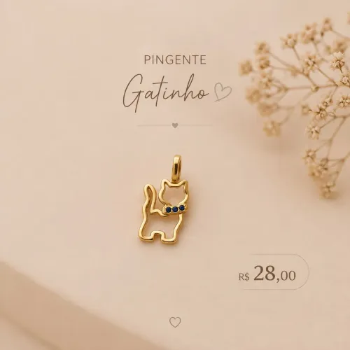 Pingente de gatinho
