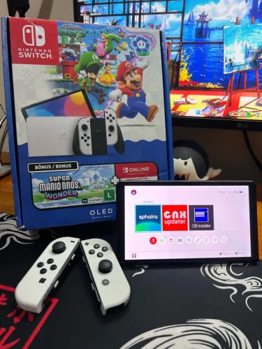 Nintendo Switch Oled Desbloqueado 256Gb - Impecável!!
