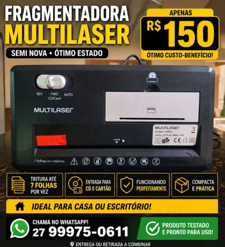 Multilaser faz toda diferença no seu escritório.