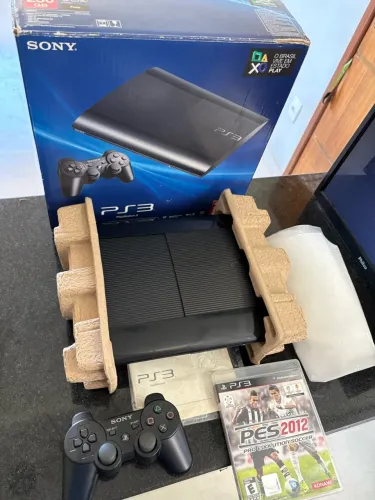 PlayStation 3 super slim DESBLOQUEADO 500G na caixa (ENVIO OLXPAY)