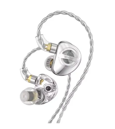 Fone De Ouvido Trn Mt4 Pro Azul Hifi 2dd Bass 3,5 Mm Sem Mic