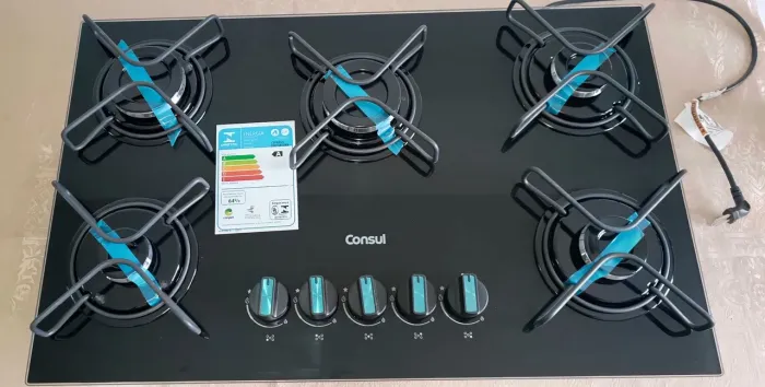 Fogão Cooktop 5 bocas 