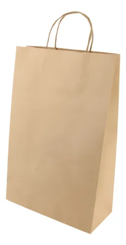 Sacola de Papel 120g Parda - Lançamento 34X22X10cm