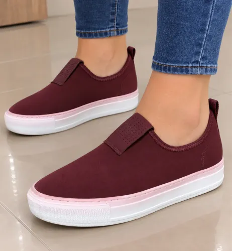 Tênis Arezzo Slip tamanho 36 vinho 