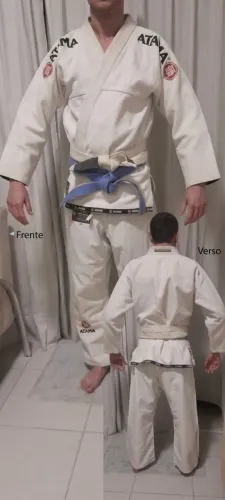 Kimono Atama Jiu-Jitsu Branco A3 - Adulto