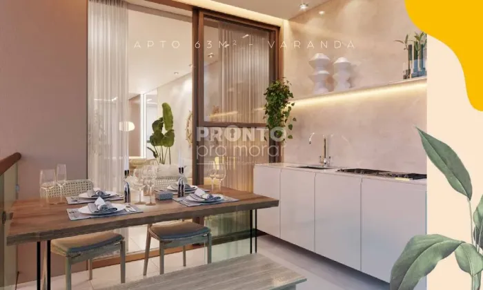 Apartamento com 2 quartos em Cupe