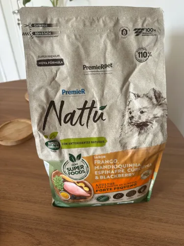 Ração Premier Nattu 2.5kg Cães Adultos