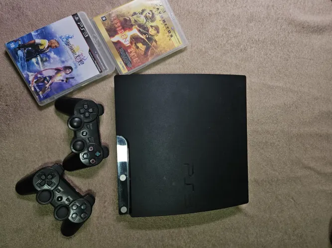 PS3 Desbloqueado + 2 Jogos Originais